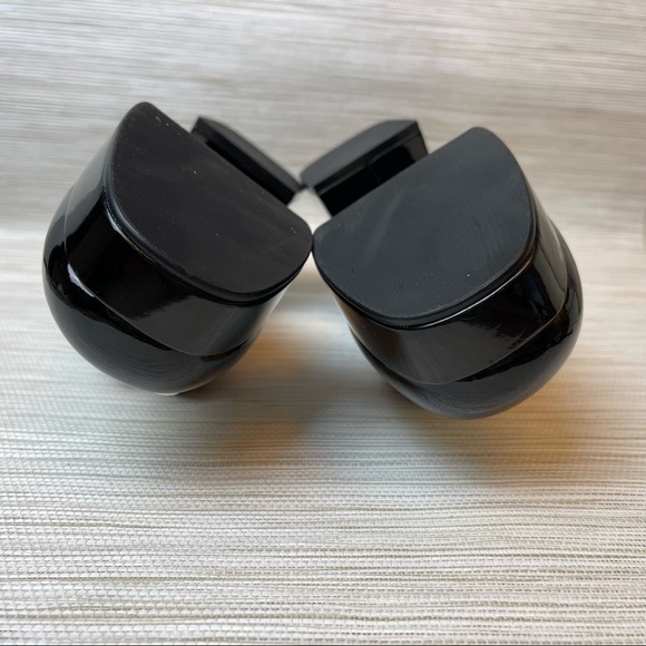 Jeffrey Campbell Student-2 Platform Loafers in Black Nude White Patent Size 7 - Picture 7 of 13